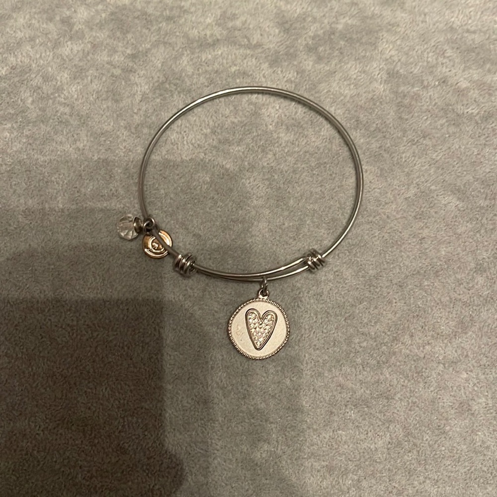 silver adjustable charm bracelet